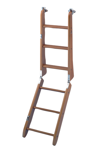 Wooden Bathing Ladder, 3+3-Steps With Anti-Slip Steps, L=1300mm - S1400006 72dpi - S1400006