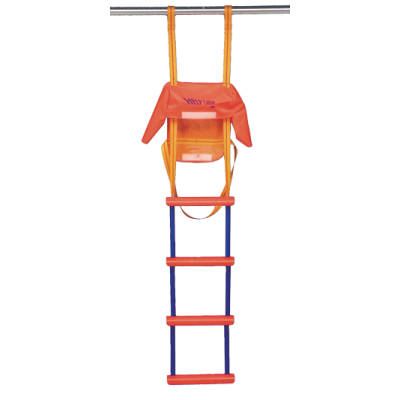 Nylon Emergency Ladder, 5-Steps, Including Nylon Bag And Grab Hook, L=1515mm - S1630005 72dpi - S1630005