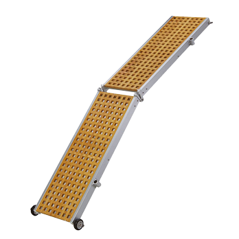 Aluminum gangways with wooden tread