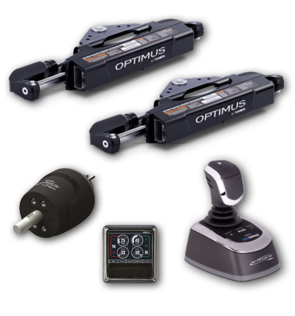 Optimus E-actuator Outboard 2 engines & 1 station - Joystick
