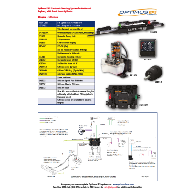 Seastar Set Optimus Eps Outboard For 1 Engine & 1 Station - Seteps01 2 - SETEPS01
