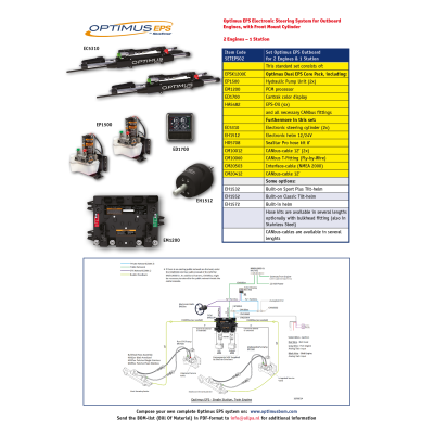 Optimus Set Eps Outboard For 2 Engines & 1 Station - Seteps02 - SETEPS02