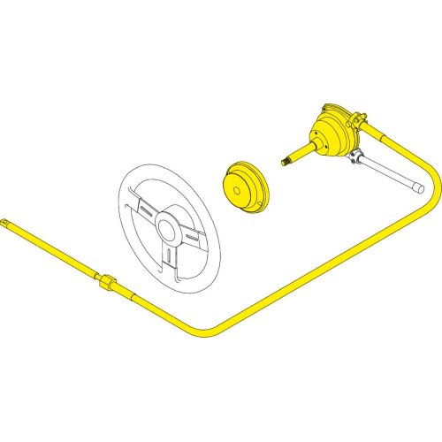 Seastar 'Nfb' (No-Feedback) 4.2 Rotary Steering System With Cable 15' (4.57m) - Ss14715 02 - SS14715