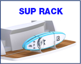 Hurley Sup Stand Up Paddleboard Rack (Holds 2 Sups + Paddles) - For Existing Rail Mount System - Sup rack - 9084650