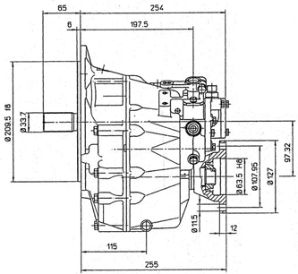 Technodrive Marine Gearbox TM345, R=2,47:1 - Tm345247 01 72dpi - TM345247