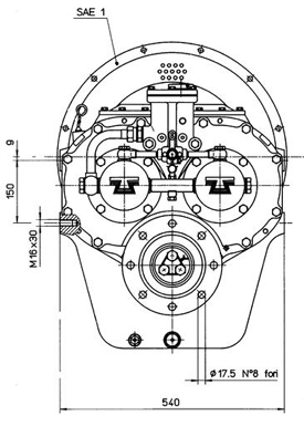 Technodrive Marine Gearbox Tm360, R=3,50:1 - Tm360300 01 72dpi - TM360350