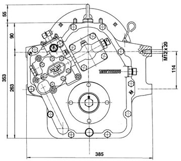 Technodrive Marine Gearbox Tm880a, R=2,60:1 - Tm880a260 02 72dpi - TM880A260