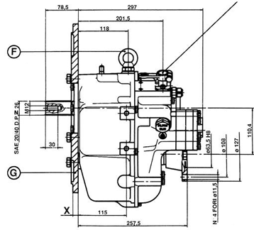 Technodrive Marine Gearbox Tm93, R=2,09:1 - Tm93209 01 72dpi - TM93209