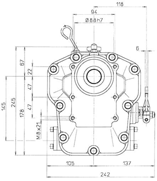 Technodrive marine gearbox TMC260, R=1,54:1 - Tmc260154 01 72dpi - TMC260154