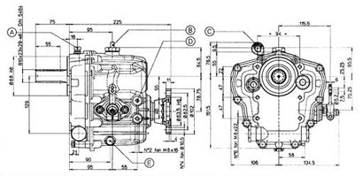 Technodrive Marine Gearbox Tmc60p, R=1,55:1 - Tmc60p155 01 72dpi - TMC60P155