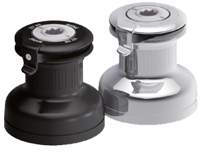 Antal Self-Tailing chromed winch XT30.2CH (1+1-speed) - Xt30 2st ch 72dpi - XT30.2/CH